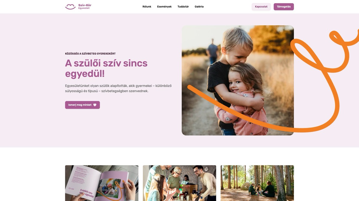 Szív-Kör Egyesület – screenshot